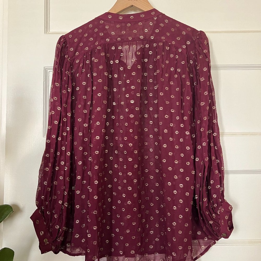 Anthropologie Moulinette Soeurs Allegra Embellished Top | XL - Picture 6 of 7